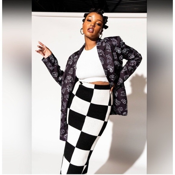 Dressed in LALA Jackets & Blazers - Dressed in LaLa Make Me Wanna Lala Boyfriend Blazer Zodiac Black Size M